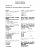 Examen mensual septiembre sexto grado