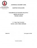 REPORTE DE LECTURA THEODOR ADORNO