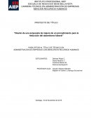 Diseño de una propuesta de mejora de un procedimiento para la reducción del absentismo laboral