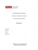 Taller del Pensamiento Profesional Trabajo Parcial 1