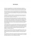 Liteatura. Cuento , Mi Misión