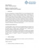 Trabajo ratios financieros empresa Millahue S.A