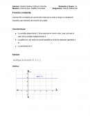 Función constante. Características
