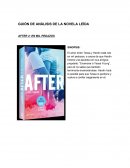 GUIÓN DE ANÁLISIS DE LA NOVELA LEÍDA AFTER 2: EN MIL PEDAZOS