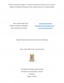 Perfil de la memoria de trabajo de 11 hombres consumidores de bazuco