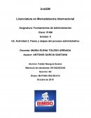 Actividad Fases y etapas del proceso administrativo. Empresa BIMBO