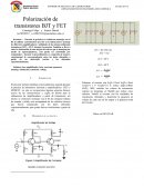 Polarización de transistores BJT y FET