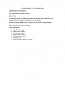 Departamento de contabilidad. LIBROS DE CONTABILIDAD