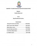 Planificación y Gestión de Proyectos Educativos. Bajo Rendimiento Escolar