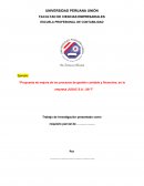 Propuesta de mejora de los procesos de gestión contable y financiera, en la empresa JUSAC S.A.- 2017