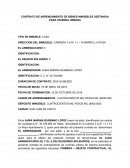 CONTRATO DE ARRENDAMIENTO DE BIENES INMUEBLES DESTINADA PARA VIVIENDA URBANA