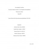 Historia del Sistema internacional globalizado 1945-2018