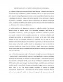 IMPORTANCIA DE LA POLITICA EDUCATIVA EN COLOMBIA