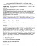 EXAMEN CORRESPONDIENTE AL PRIMER TRIMESTRE DE LA ASIGNATURA “ESPAÑOL II”