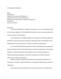 Los sistemas de información. Página 1