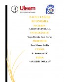 GERENCIA PUBLICA “ANALISIS HORA 25