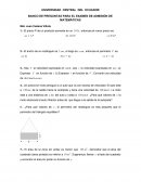 BANCO DE PREGUNTAS PARA EL EXAMEN DE ADMISIÓN DE MATEMÁTICAS
