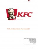 KFC análisis de localización