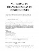 LIQUIDACIÒN DE UN CONTRATO LABORAL