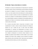 El Salvador: flujos comerciales en el exterior