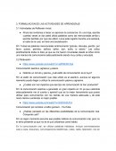 FORMULACION DE LAS ACTIVIDADES DE APRENDIZAJE
