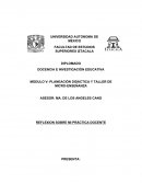 REFLEXION SOBRE MI PRÁCTICA DOCENTE