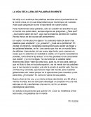 LA VIDA ESTA LLENA DE PALABRAS EN MENTE