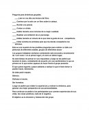 Pregunta para dinámicas grupales