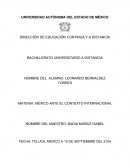 MÉXICO ANTE EL CONTEXTO INTERNACIONAL