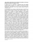 ¿Qué políticas desarrollaría Ud. para eliminar las paredes de cristal que enfrentan las mujeres en el trabajo en Perú?