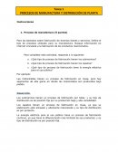 PROCESOS DE MANUFACTURA Y DISTRIBUCIÓN DE PLANTA