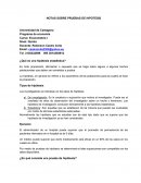 ¿Qué es una hipótesis estadística?