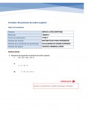 ECUACIONES DE ORDEN SUPERIOR