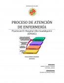 PROCESO DE ATENCION DE ENFERMERIA Practicum II: Hospital Alto Guadalquivir (EPHAG)