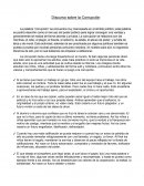Discurso sobre la Corrupción