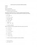 Taller de preparación, evaluación final ÁLGEBRA
