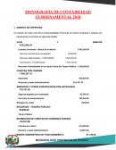 MONOGRAFÍA DE CONTABILIDAD GUBERNAMENTAL 2018