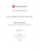Violencia familiar y repercusiones psicológicas en niños del colegio JRP
