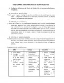 CUESTIONARIO SOBRE PRINCIPIOS DE TEORÍA DEL ESTADO