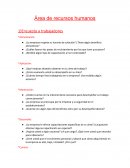 Encuesta de Recursos humanos