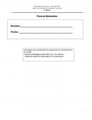 Ficha Sustracciones para 4 basico