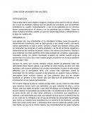 COMO SERÍA UN MUNDO SIN VALORES
