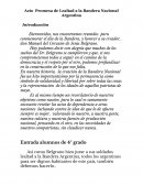 Acto Promesa de Lealtad a la Bandera Nacional Argentina