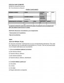 PRUEBA CUARTO BÁSICO ciencias Naturales