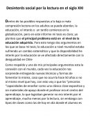 Desinterés social por la lectura en el siglo XXI