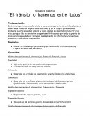 Secuencia didáctica “El tránsito lo hacemos entre todos”