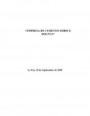 EMPRESA DE CEMENTO SOBOCE BOLIVIA