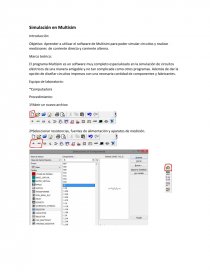 Simulación en Multisim. Página 1