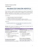 PRUEBAS DE FUNCIÓN HEPATICA