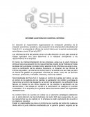 INFORME AUDITORIA DE CONTROL INTERNO